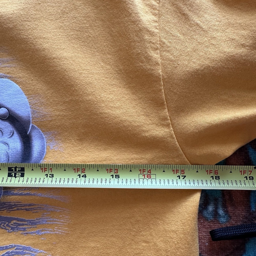 Popeye Cartoon Graphic T-Shirt Mens Small Yellow Popeye Sailor Vintage Style Tee - Picture 5 of 6